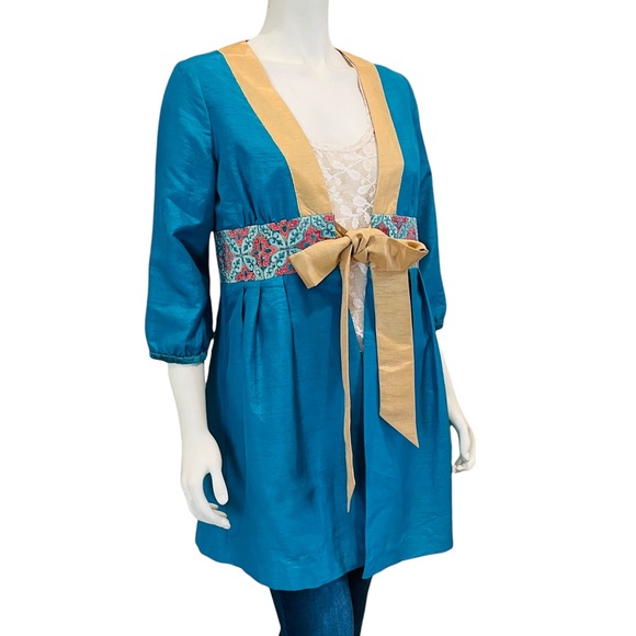 Tracy Porter Brocade Sateen Bohemian Kimono Jacket - Picture 11 of 11